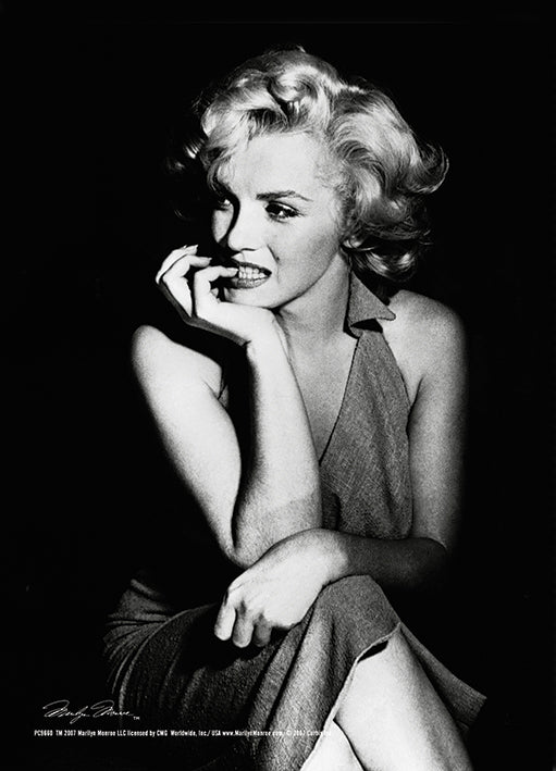 Marilyn Monroe Sitting Postcard