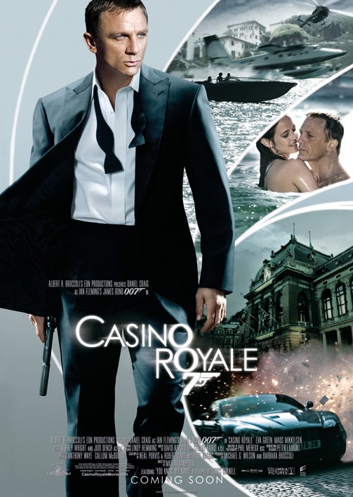 James Bond Casino Royale Postcard