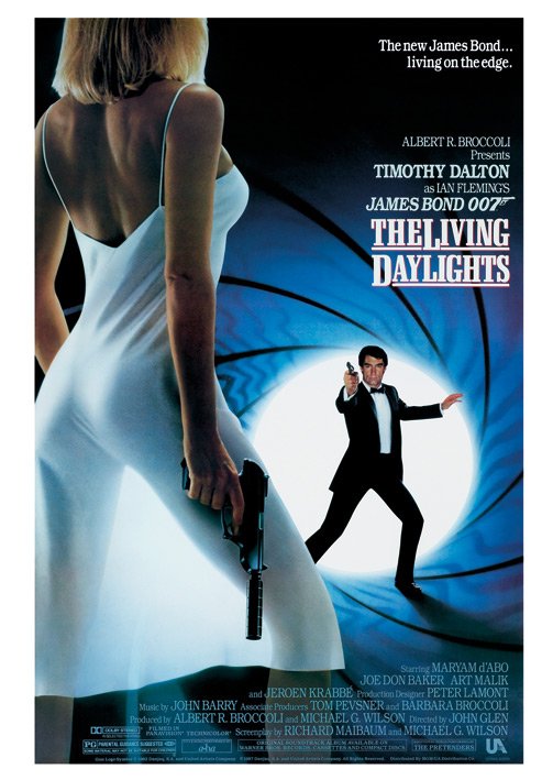 James Bond The Living Daylights Postcard