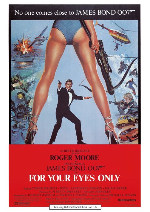 James Bond For Your Eyes Only Postcard