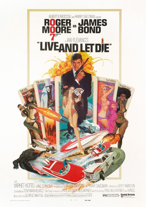 James Bond Live And Let Die Postcard