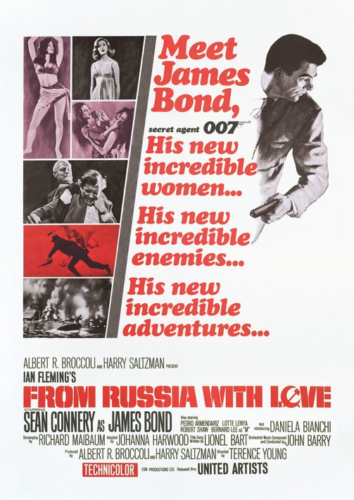 James Bond From Russia With Love Postcard