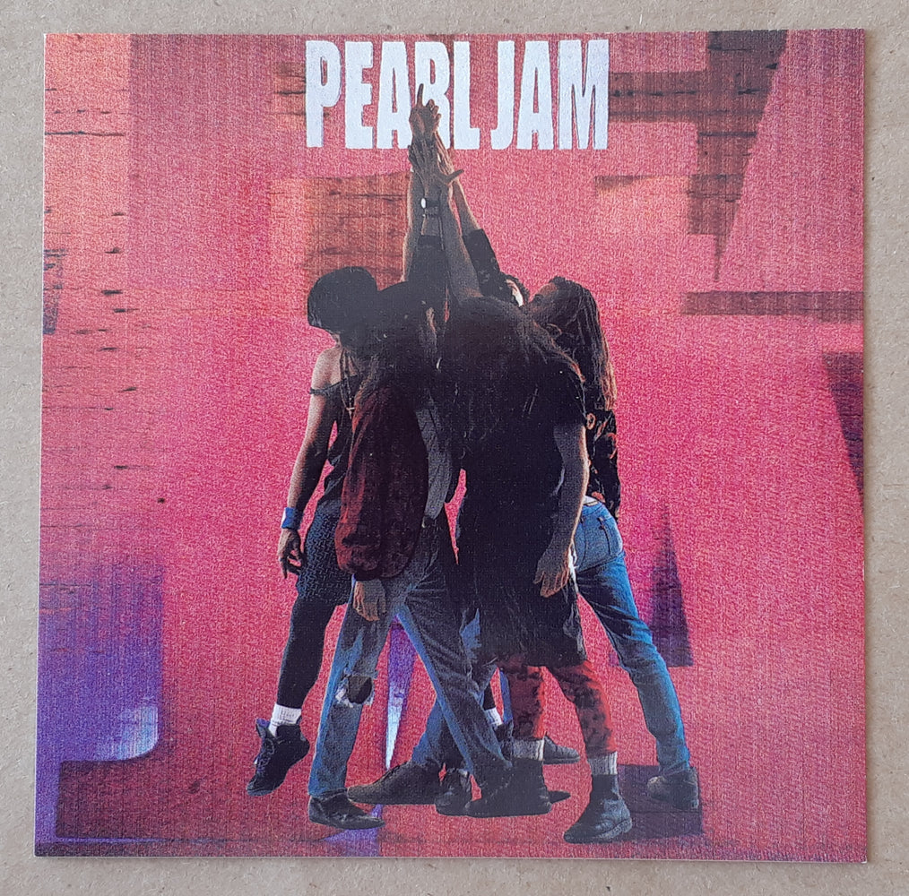 Pearl Jam Ten Album Cover 10cm Square Vinyl Sticker