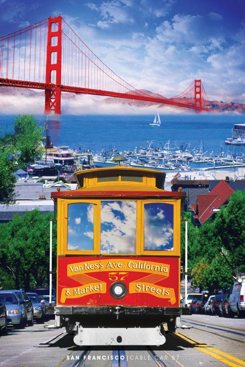 Cable Car # 57 San Francisco Maxi Poster