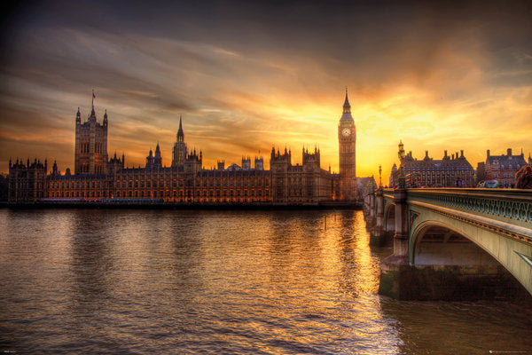 London Big Ben And Parliament Maxi Poster