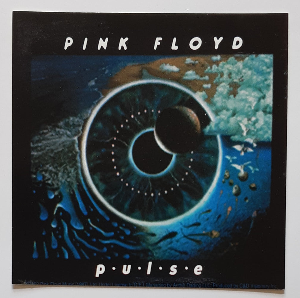Pink Floyd Pulse LP Cover 10cm Square Vinyl Sticker