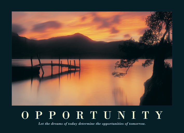 Opportunity Lake Jetty Maxi Poster