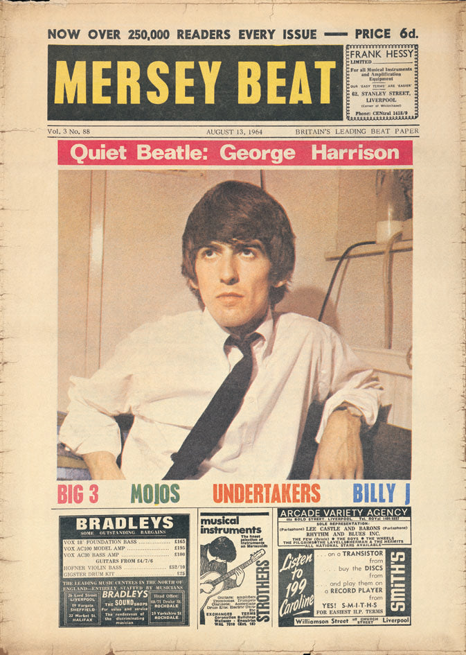Mersey Beat Vintage George Harrison Cover Maxi Poster