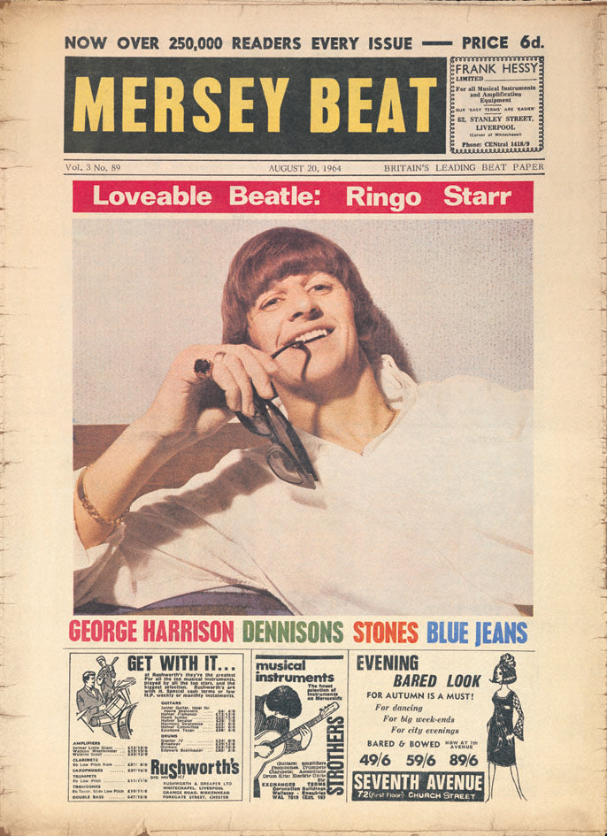 Mersey Beat Vintage Ringo Starr Cover Maxi Poster