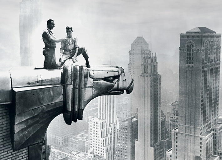 Chrysler Building Smoko Time Vintage Maxi Poster