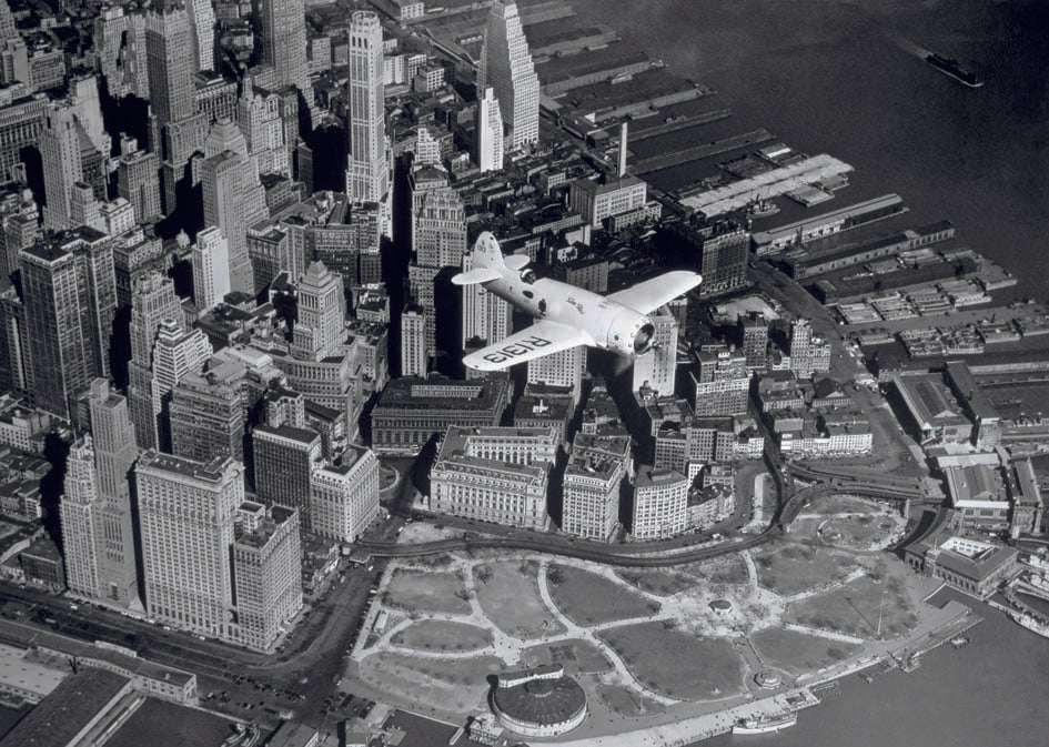 Flight Over New York Vintage Maxi Poster