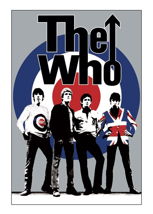 The Who Group Target Vintage Maxi Poster Blockmount