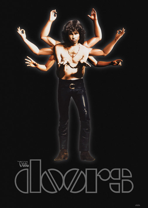 The Doors Jim Morrison Arms Maxi Poster Blockmount