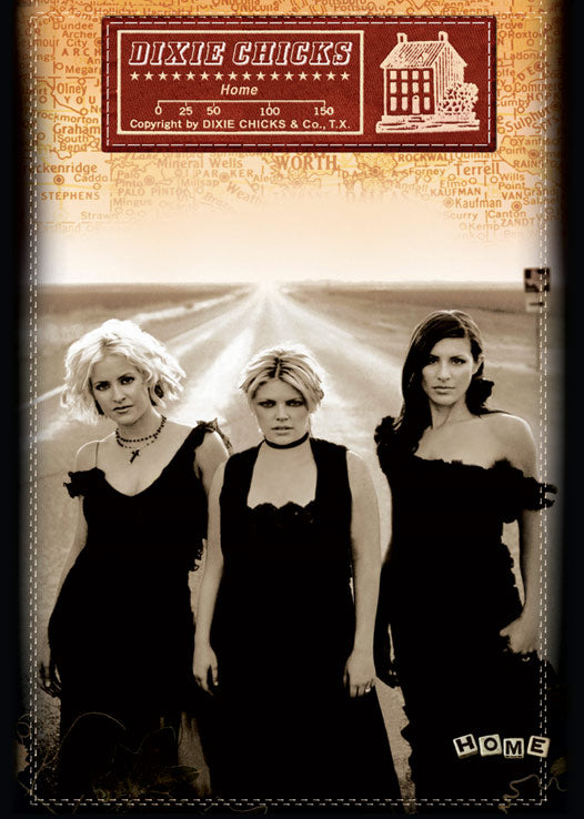 Dixie Chicks Home Vintage Maxi Poster Blockmount