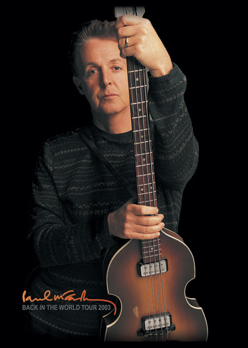Paul McCartney Back In The World Tour 2003 Guitar Poster