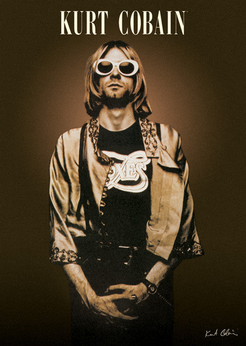 Kurt Cobain Shades Maxi Poster Blockmount