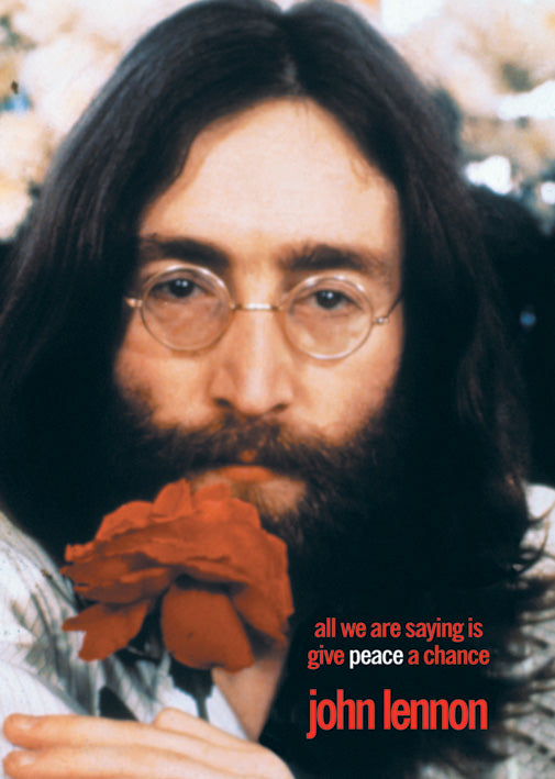 John Lennon All We Are Saying Is Give Peace A Chance Maxi Poster Blockmount
