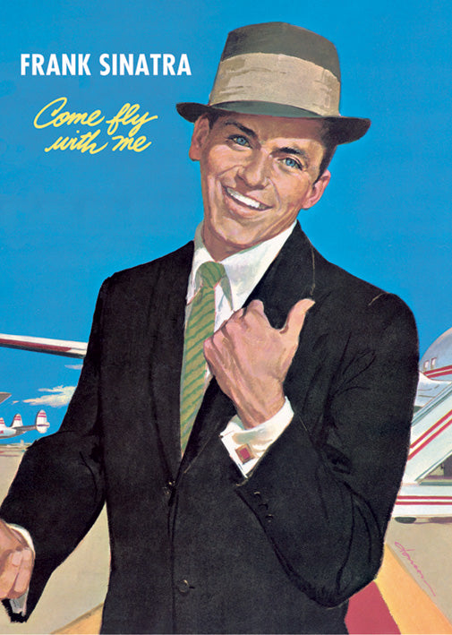 Frank Sinatra Come Fly With Me Album Cover Maxi Poster Blockmount