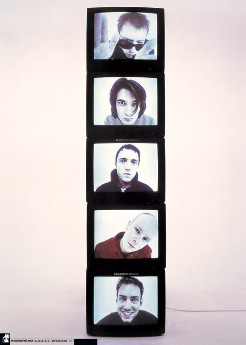 Radiohead TVs Rare Vintage Maxi Poster Blockmount