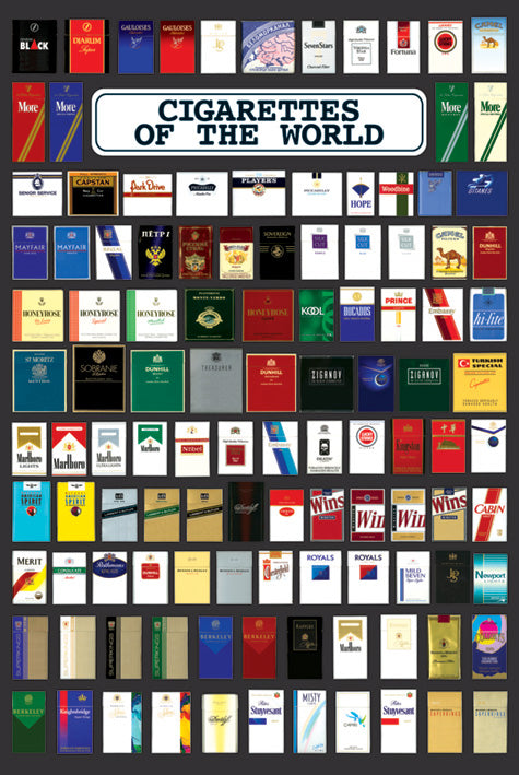 Cigarettes Of The World Maxi Poster