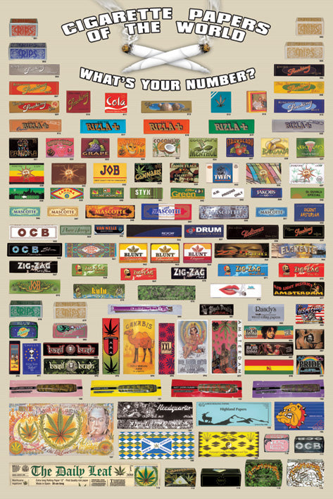 Cigarette Papers Of The World Maxi Poster