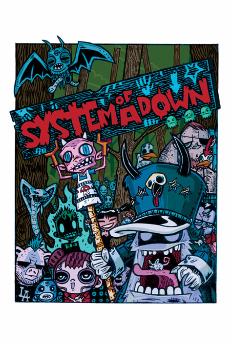 System Of A Down Souls Depart Maxi Poster Blockmount