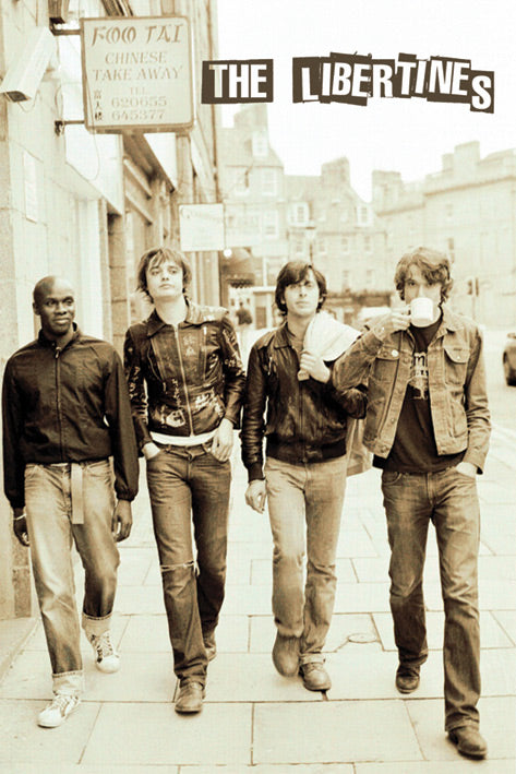 The Libertines Sepia Group Photo Poster