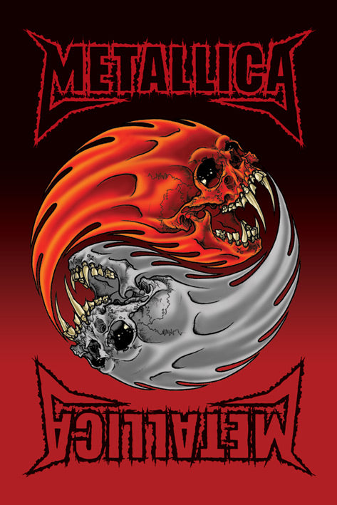 Metallica Yin Yang Skulls Maxi Poster