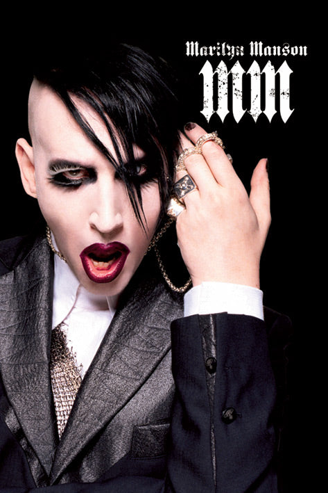Marilyn Manson Black Maxi Poster