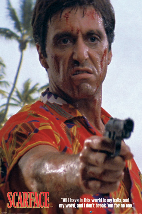 Scarface Movie Hawaiian Shirt Maxi Poster