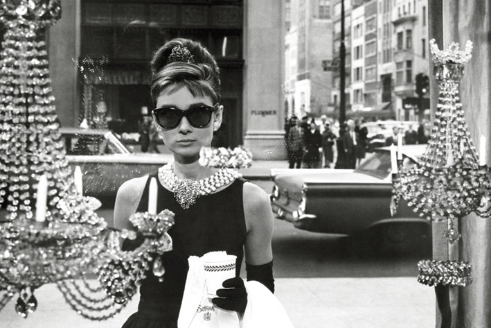 Audrey Hepburn Breakfast At Tiffanys Window Film Maxi Poster