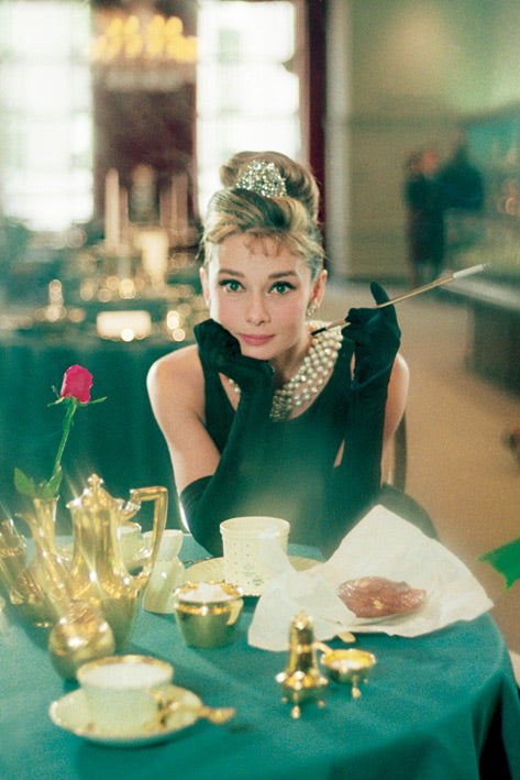 Audrey Hepburn Breakfast At Tiffanys Colour Film Maxi Poster