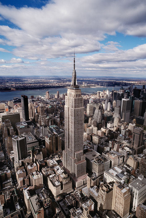 Empire State Building Across Manhattan Maxi Poster