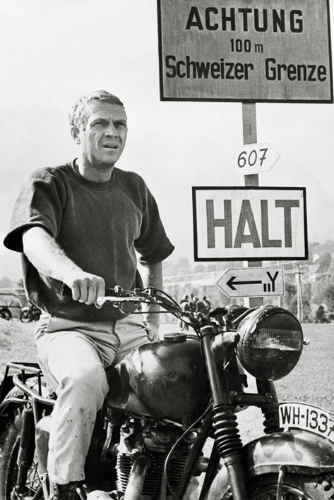 The Great Escape Steve McQueen Motorbike Maxi Poster
