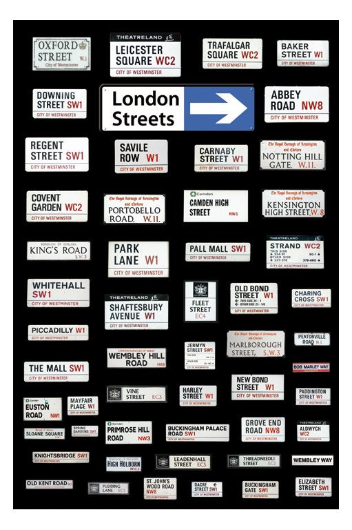 London Streets Montage Maxi Poster