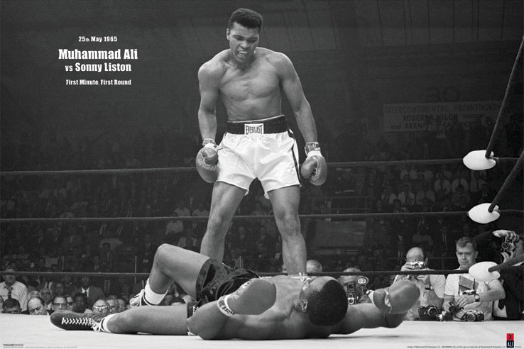 Muhammad Ali vs Sonny Liston Landscape Maxi Poster