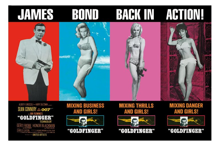 James Bond Goldfinger Back In Action Maxi Poster