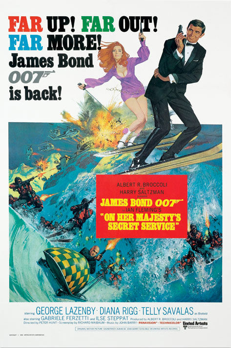 James Bond On Her Majesty's Secret Service Maxi Poster