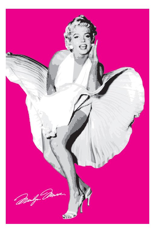 Marilyn Monroe Seven Year Itch Pink Maxi Poster