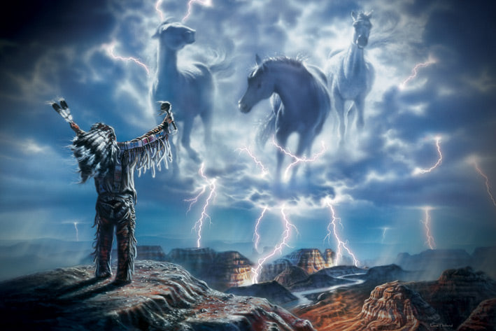 Summoning The Storm David Penfound Fantasy Maxi Poster Blockmount