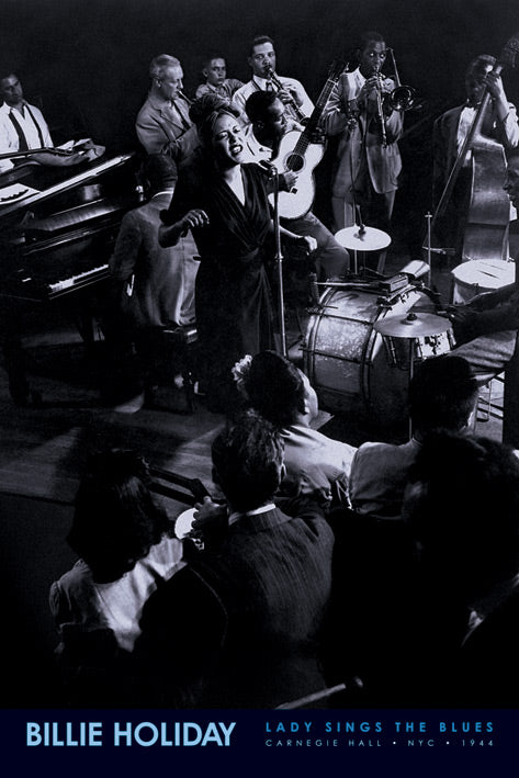 Billie Holiday Lady Sings The Blues Carnegie Hall NY 1944 Vintage Maxi Poster