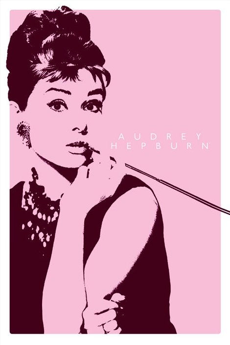 Audrey Hepburn Cigarello Film Maxi Poster