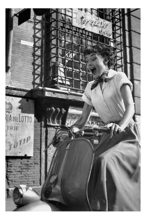 Audrey Hepburn Vespa Film Maxi Poster