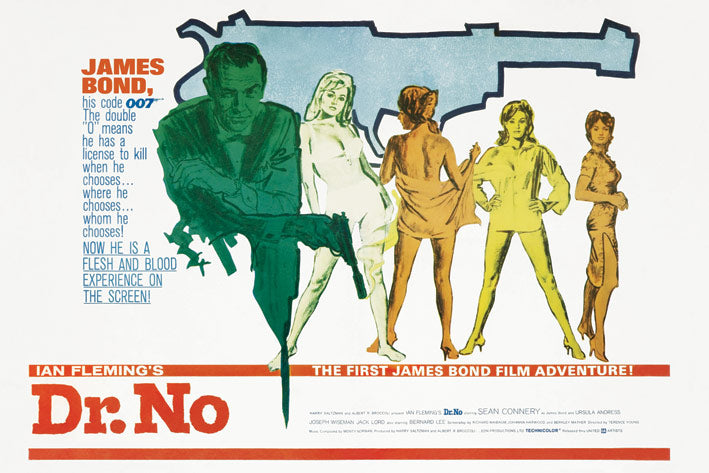 James Bond Dr. No Illustration Maxi Poster