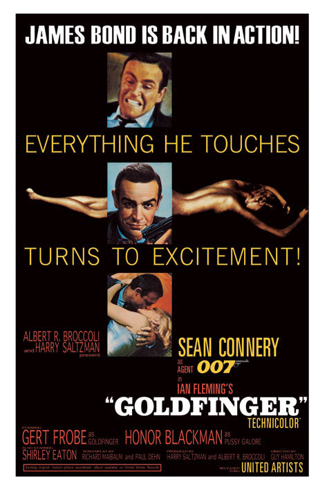 James Bond Goldfinger Excitement Maxi Poster
