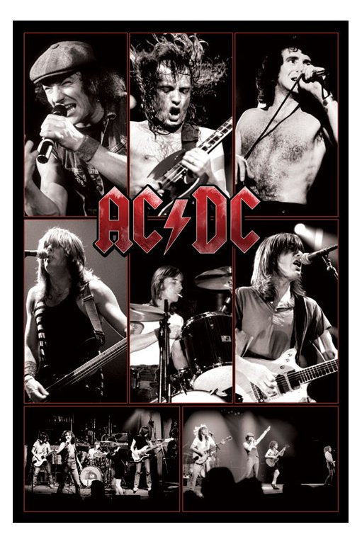 AC/DC Live Montage Maxi Poster