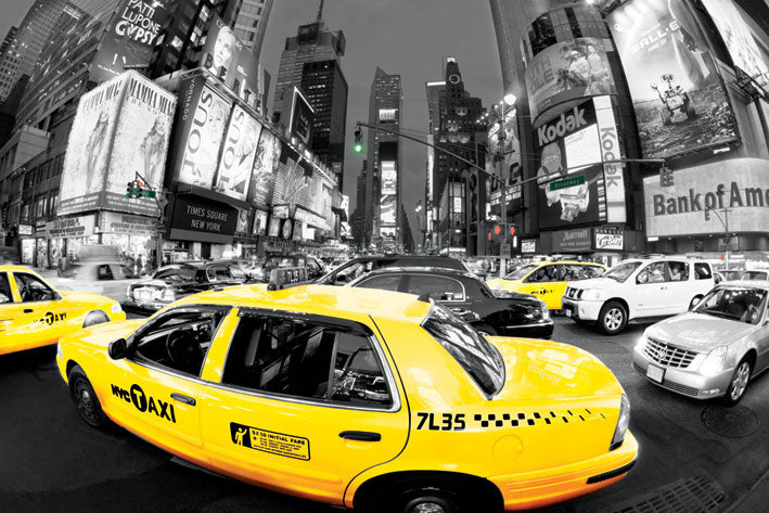 New York Times Square Rush Hour Maxi Poster