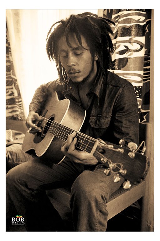 Bob Marley Sepia Maxi Poster