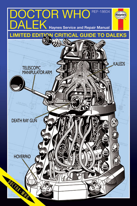Haynes Manual Doctor Who Dalek Cover Maxi Poster