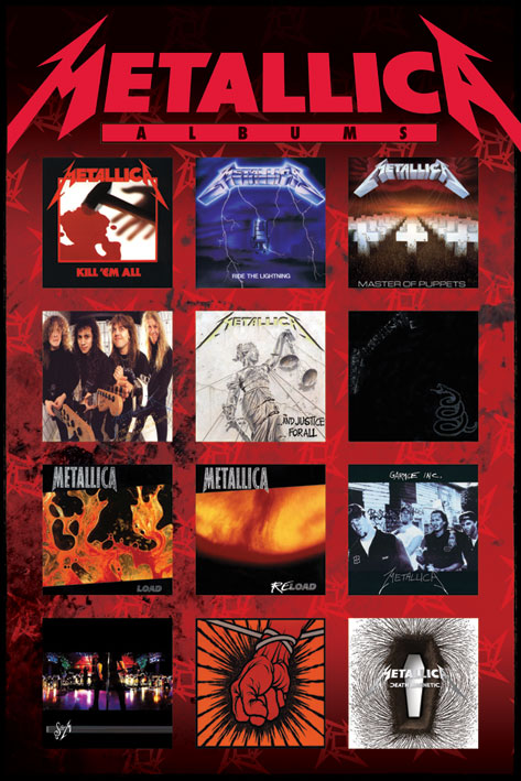 Metallica Albums Maxi Poster